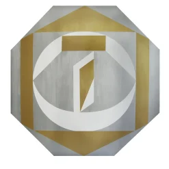 Pannello Decorativo Ottagonale Love Argento