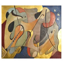 Pannello decorativo Vibrazioni Materiche e Armonie Musicali