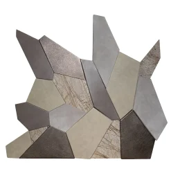 Pannello Decorativo Where Peeks Dream in Pelle e Marmo