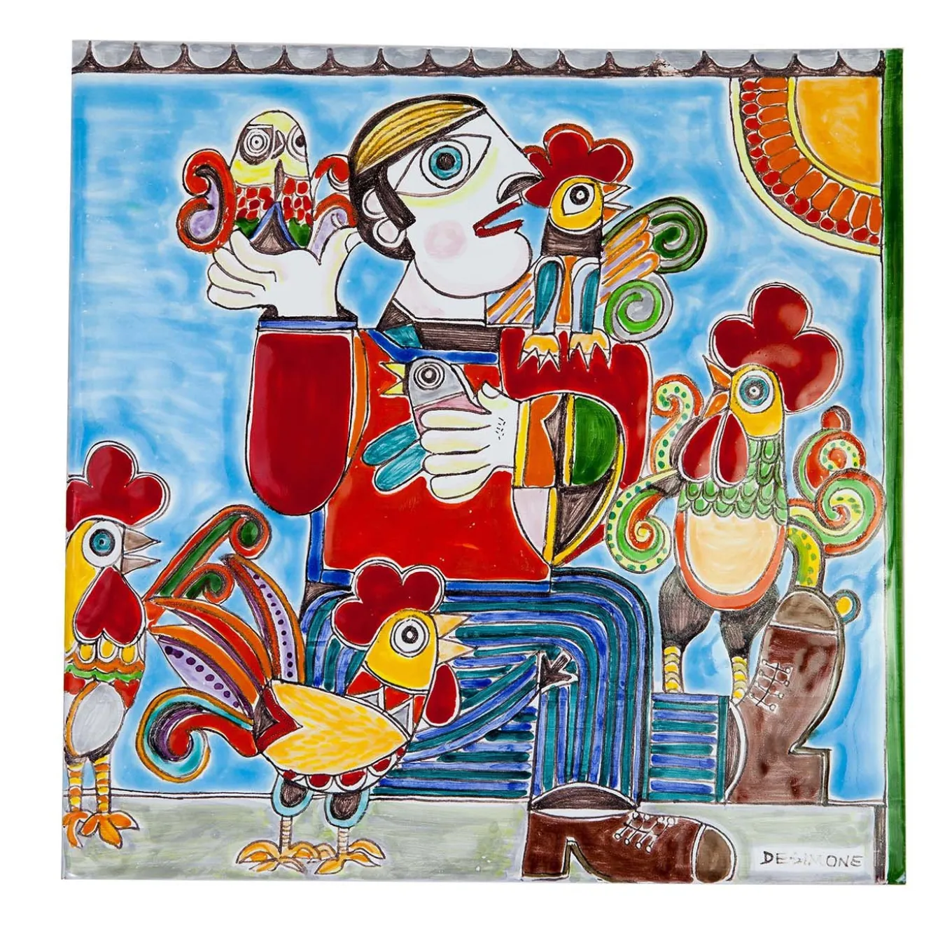 Pannello Il ladro di galline