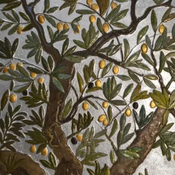 Pannello strutturato in foglia d'argento L'Ulivo