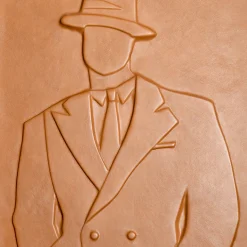 Pannello The Gentlemen Decorativo in Pelle Marrone