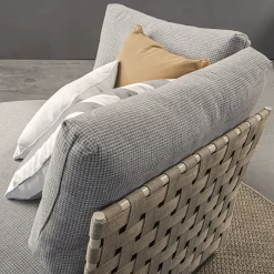 Pantelleria Grigio Chaise Longue rotonda per esterni