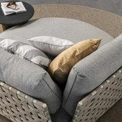 Pantelleria Grigio Chaise Longue rotonda per esterni