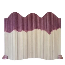 Paravento Fluxus viola dipinto a mano