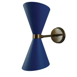 Petra M281 Lampada da parete a 2 luci blu