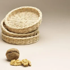 Piatto da pane in vimini