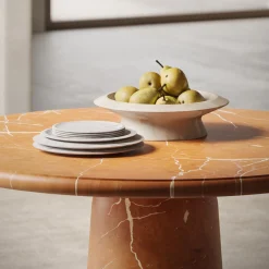 Piatto da portata bianco di Carrara di Ivan Colominas #1