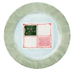 Piatto da portata con bordo in giada