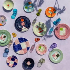 Piatto da portata con bordo in giada