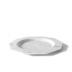 Piatto da portata in marmo bianco di Carrara