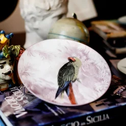 Piatto da portata in porcellana Parrot Menagerie Ottomane