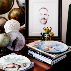 Piatto da portata in porcellana Parrot Menagerie Ottomane