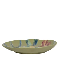 Piatto da portata medio in ceramica dipinta a mano Panarea