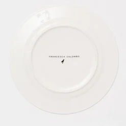 Piatto da tavola Maria Antonietta nero e rosso