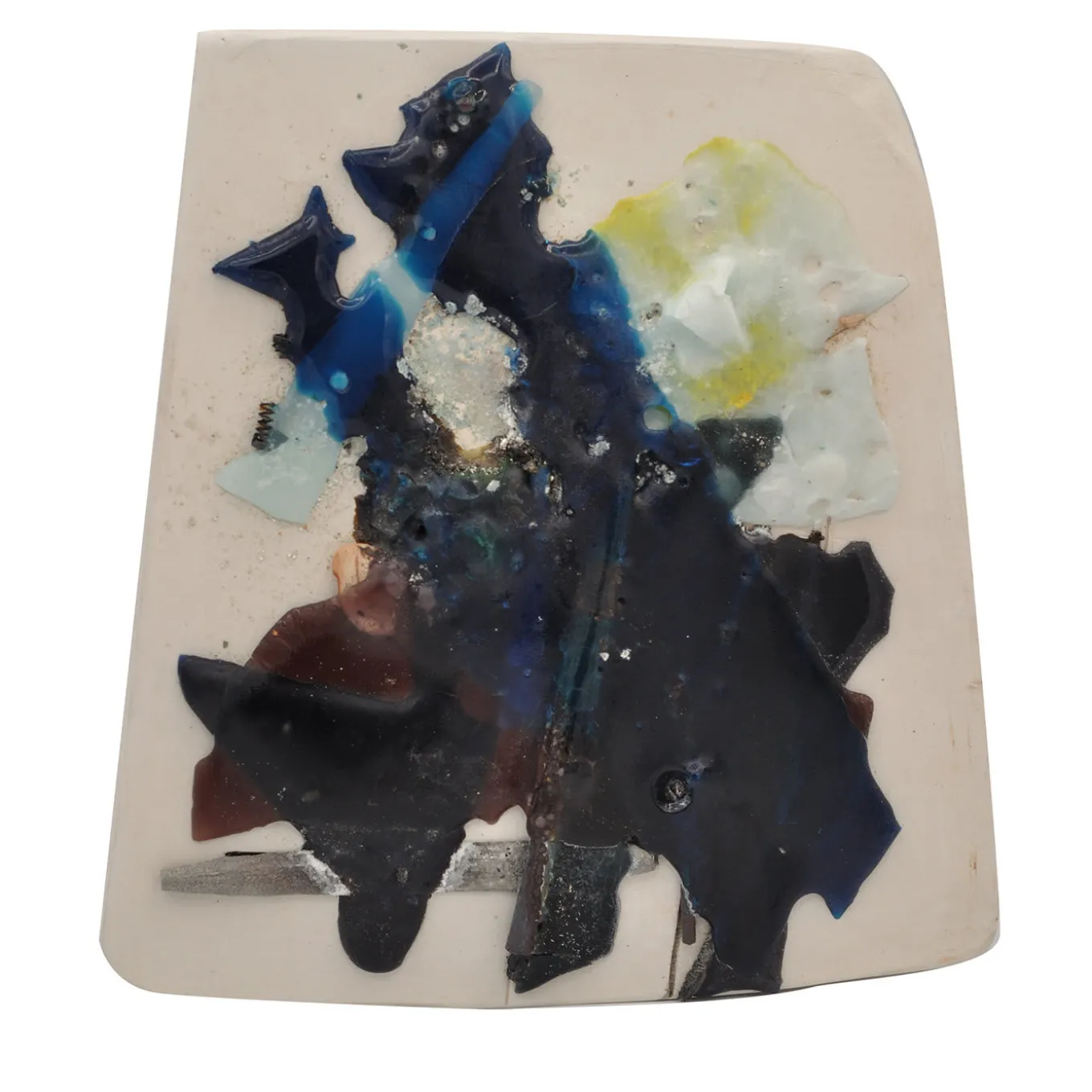 Piatto decorativo bianco