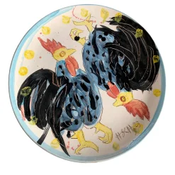 Piatto decorativo Galli