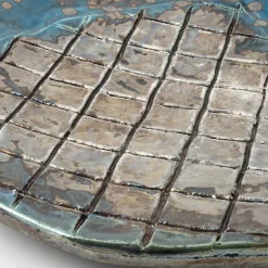 Piatto decorativo in ceramica Riflessi Veneziani di Nino Basso