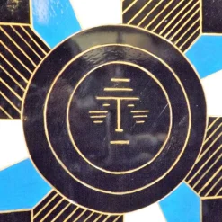 Piatto decorativo in metallo Quattro Soli