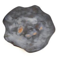 Piatto Decorativo Notte Stellata in Ceramica di Nino Basso