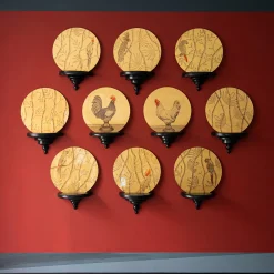 Piatto Decorativo Pappagallo Soggetto II Oro