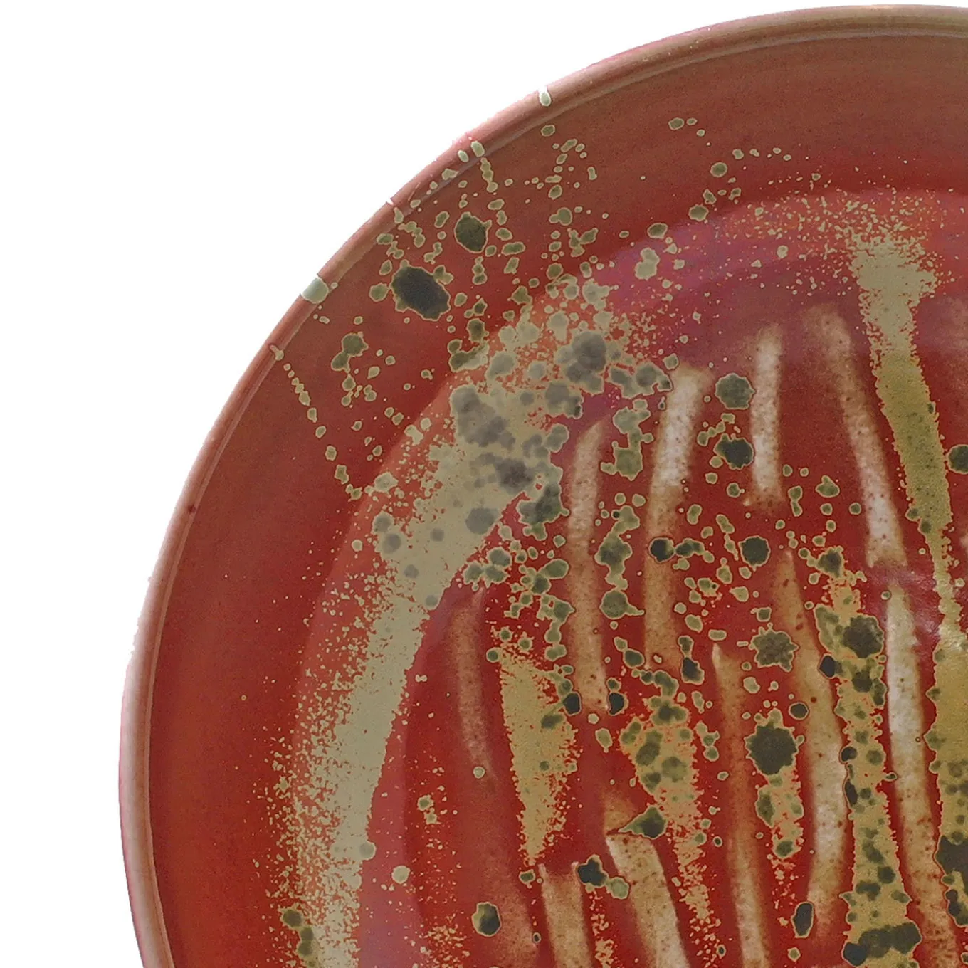 Piatto decorativo Rosso Fantasia