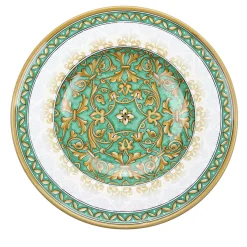 Piatto Decorativo Rotondo Aquamarine Damask