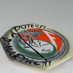 Piatto in ceramica futurista Marinetti