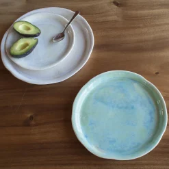 Piatto medio in porcellana Mediterranea Acqua Green