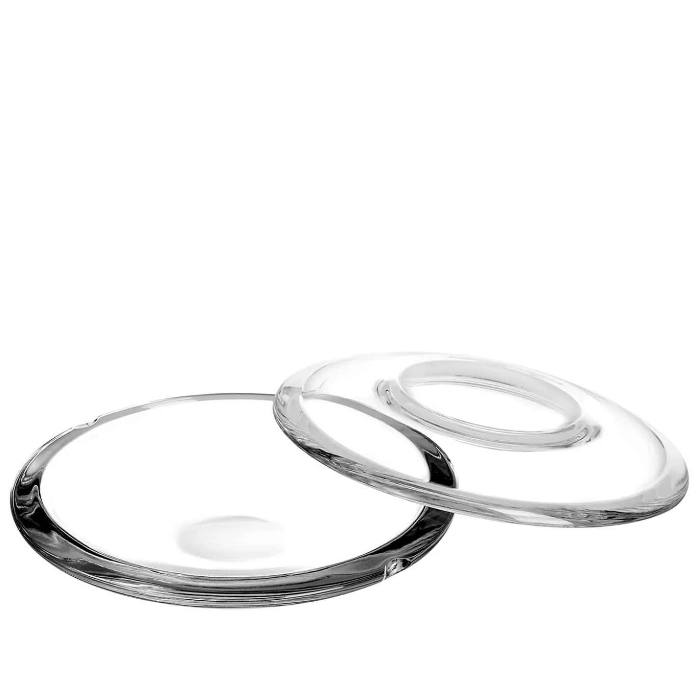 Piatto per Caviale in Cristallo Discus di Andrea Ruggiero