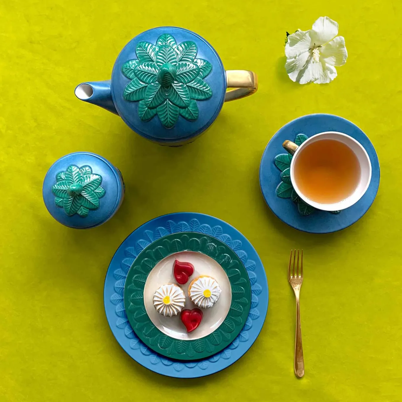 PIATTO PIANO PAVONE - VERDE