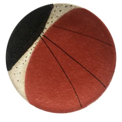 Piatto Segno nero e rosso