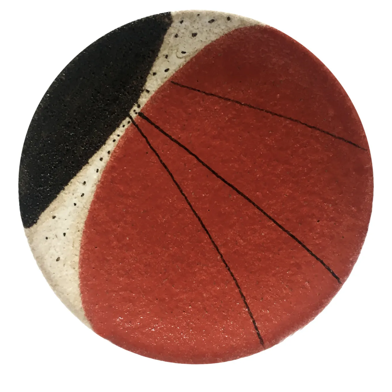 Piatto Segno nero e rosso