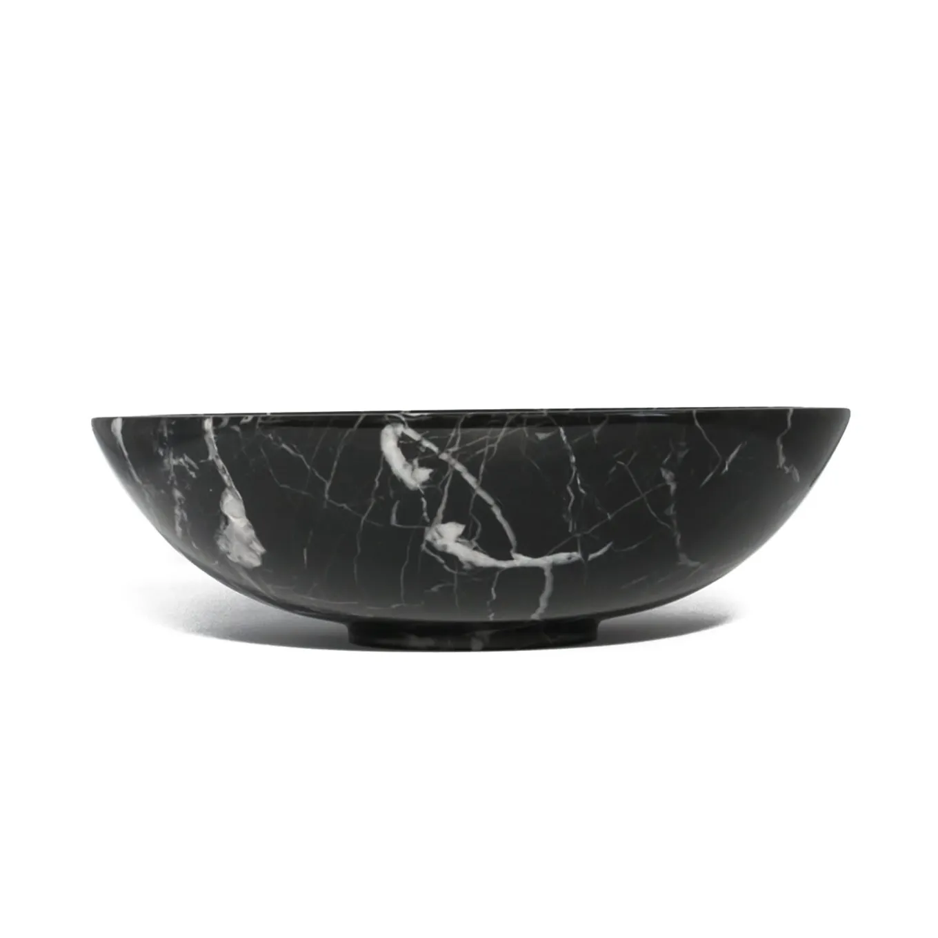 Piccola fruttiera in marmo nero