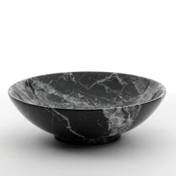 Piccola fruttiera in marmo nero