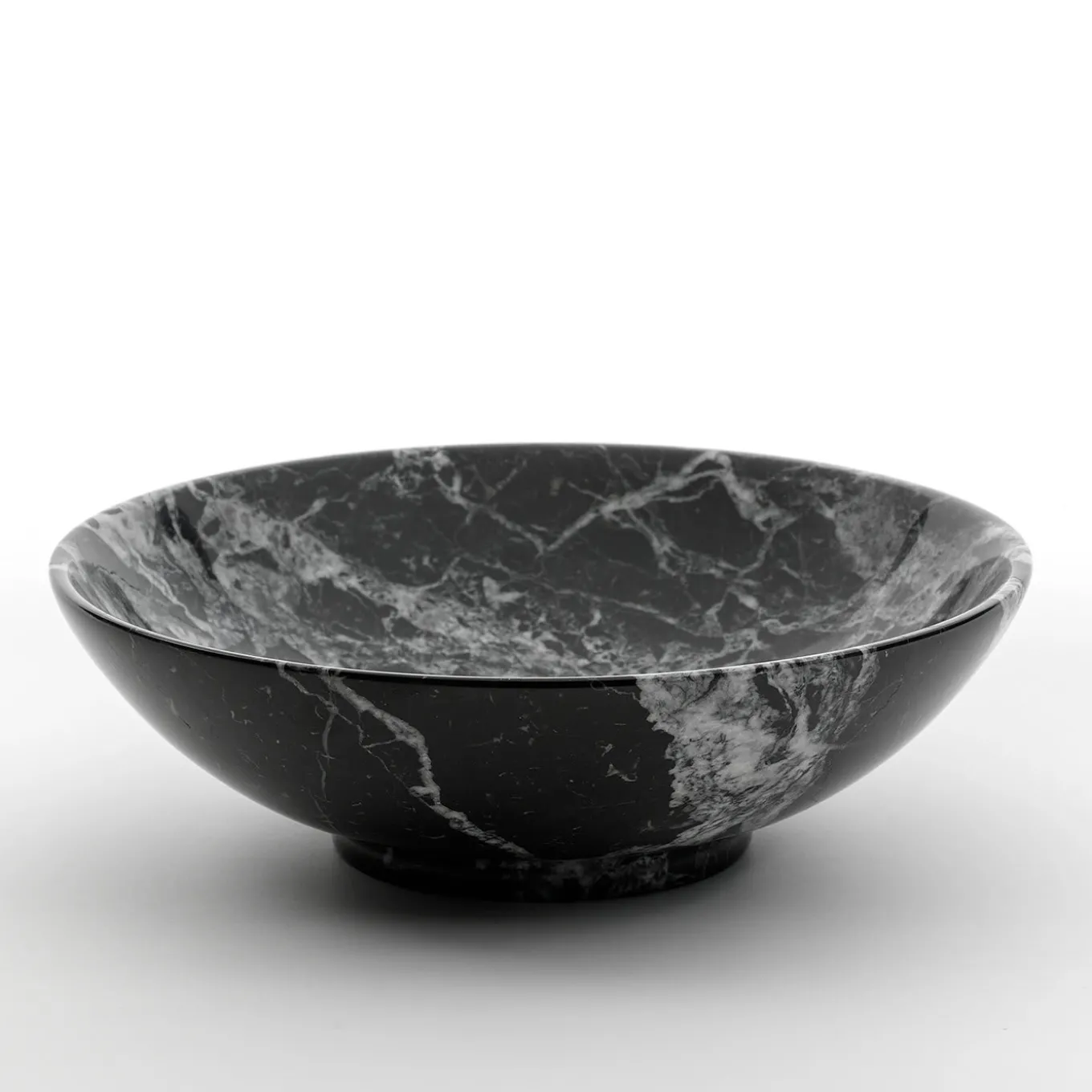 Piccola fruttiera in marmo nero