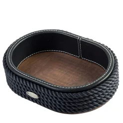 Piccola videopoche ovale blu