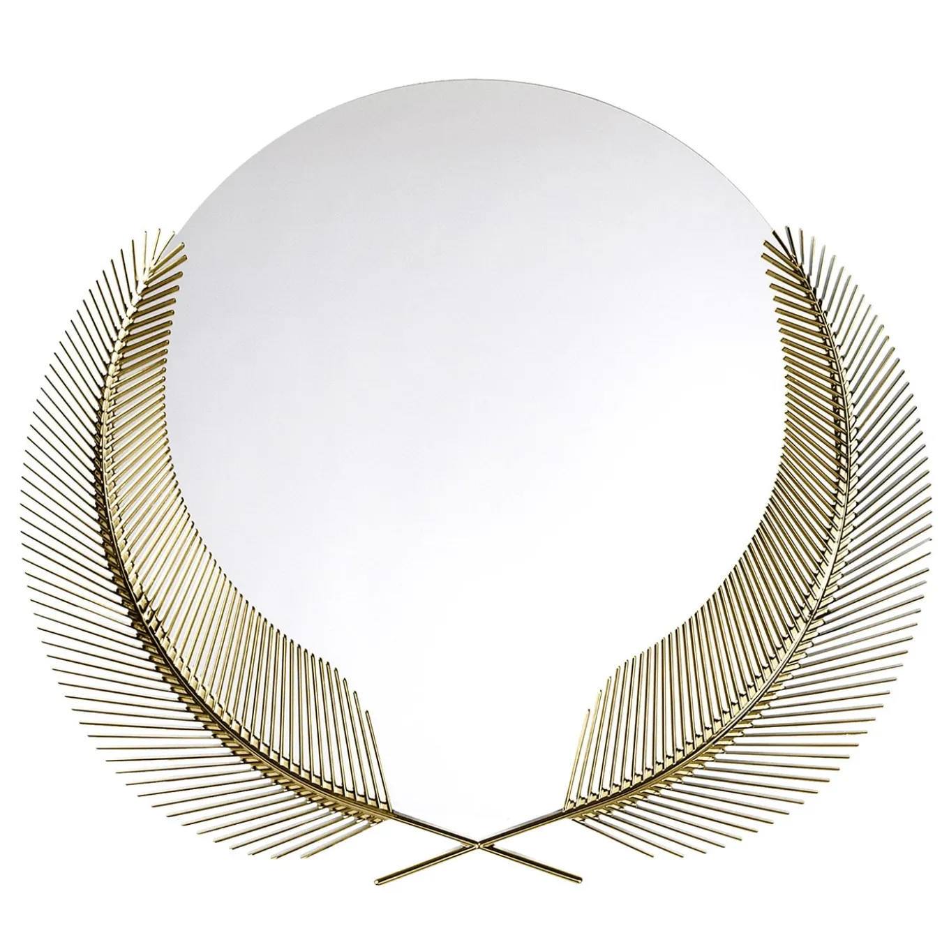 Piccolo specchio in bronzo Sunset di Nika Zupanc