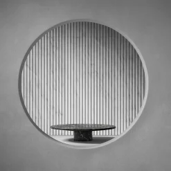 Pietra L15 Alzata per torte in marquina nera di Piero Lissoni