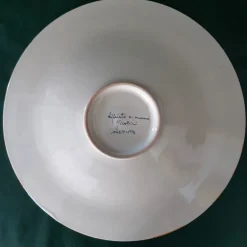 Piuma di pavone gialla ⌀ Piatto decorativo da 35 cm