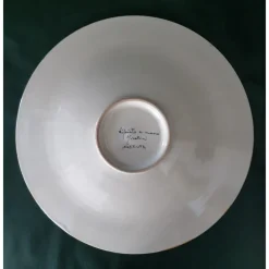 Piuma di pavone gialla ⌀ Piatto decorativo da 20 cm