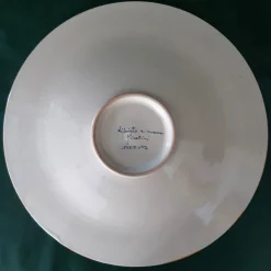 Piuma di pavone gialla ⌀ Piatto decorativo da 40 cm