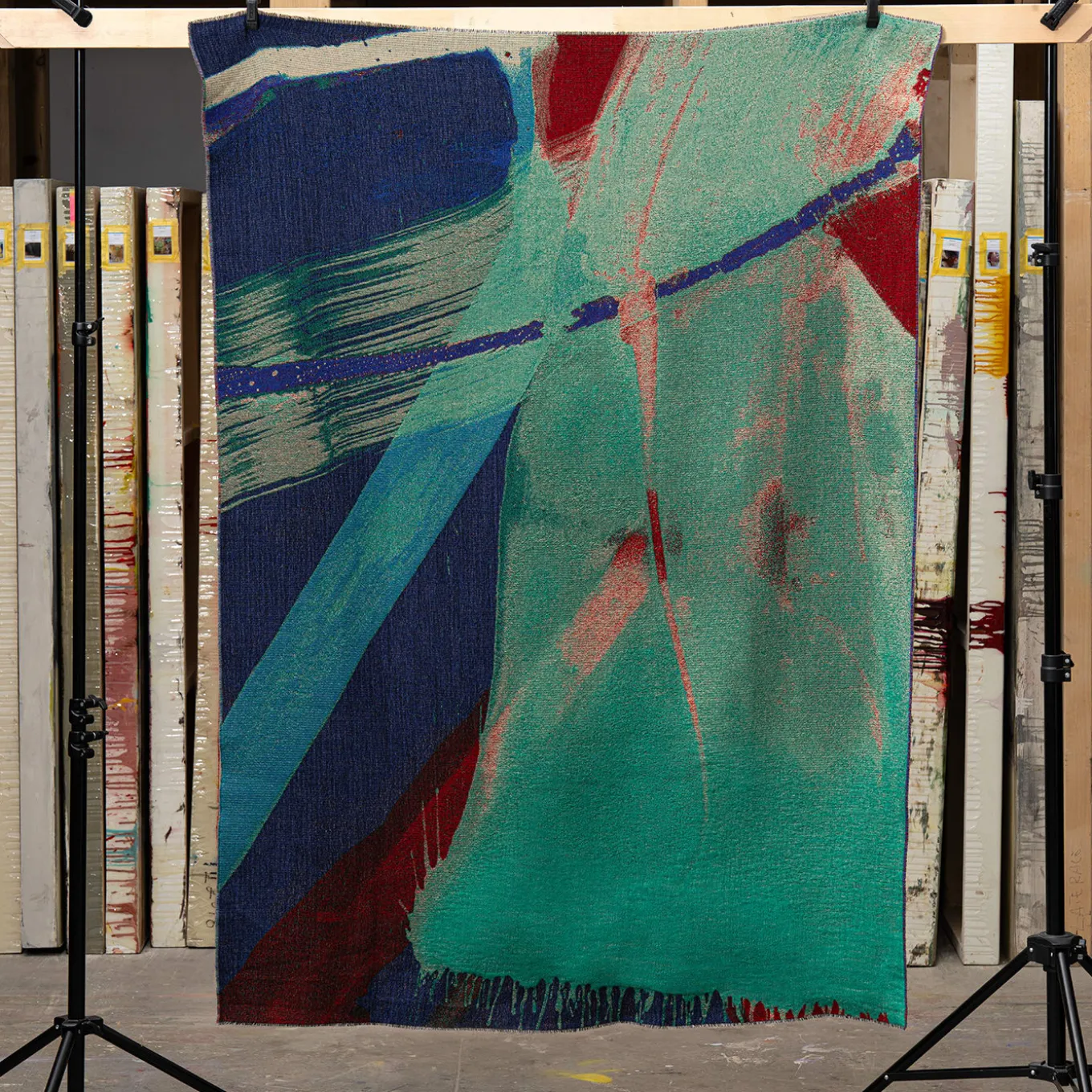 Plaid Jacquard Flux in Lana Merino e Cashmere di Draga&Aurel