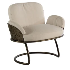 Poltrona bianca anni '70