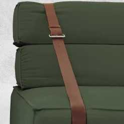 Poltrona Docker in velluto verde inglese