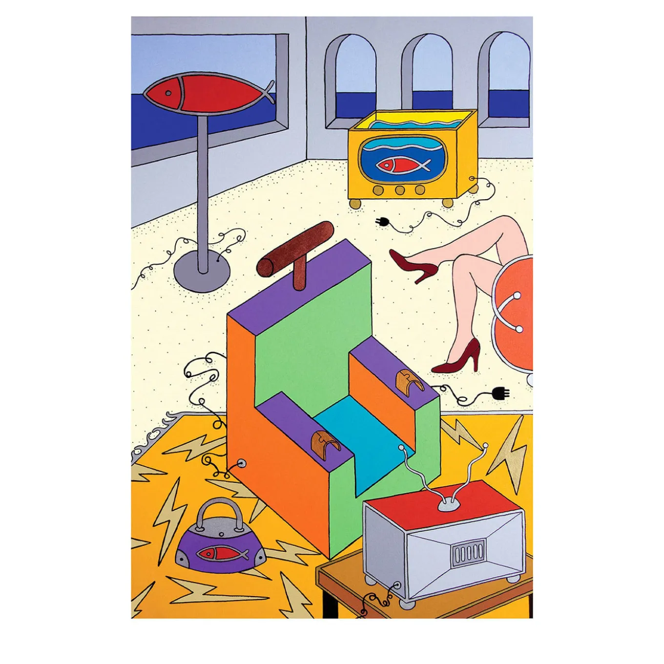 Poltrona Elettrica Pittura