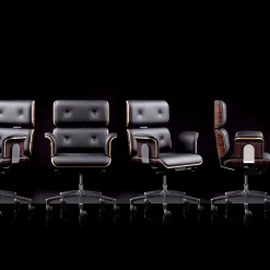 Poltrona girevole Black Armadillo/2 di Rainer Bachschmid