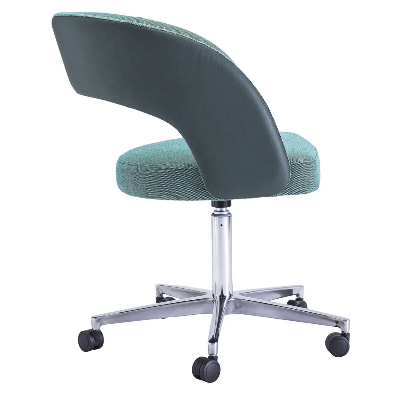 Poltrona girevole Ring Light Blue di Balutto Associati