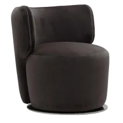 Poltrona girevole Sierra nera