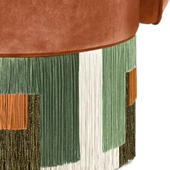 Poltrona girevole Treasure Pirouette in rame di Lorenza Bozzoli